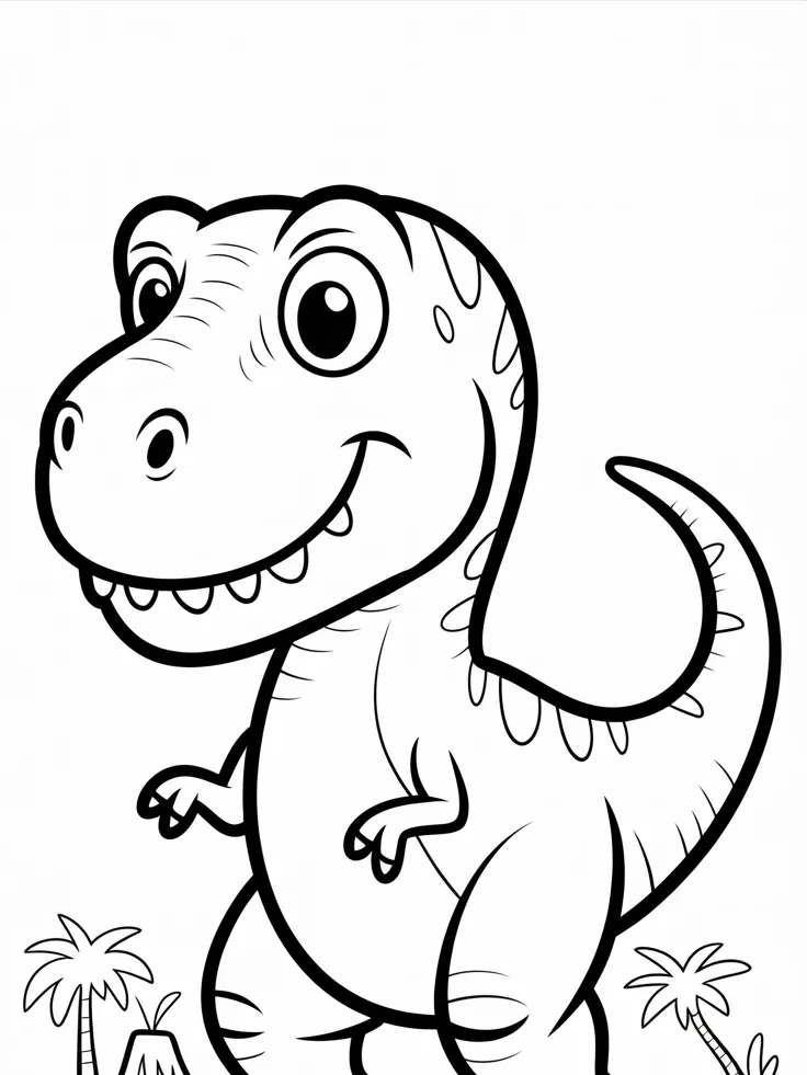 Ausmalbild T-Rex
