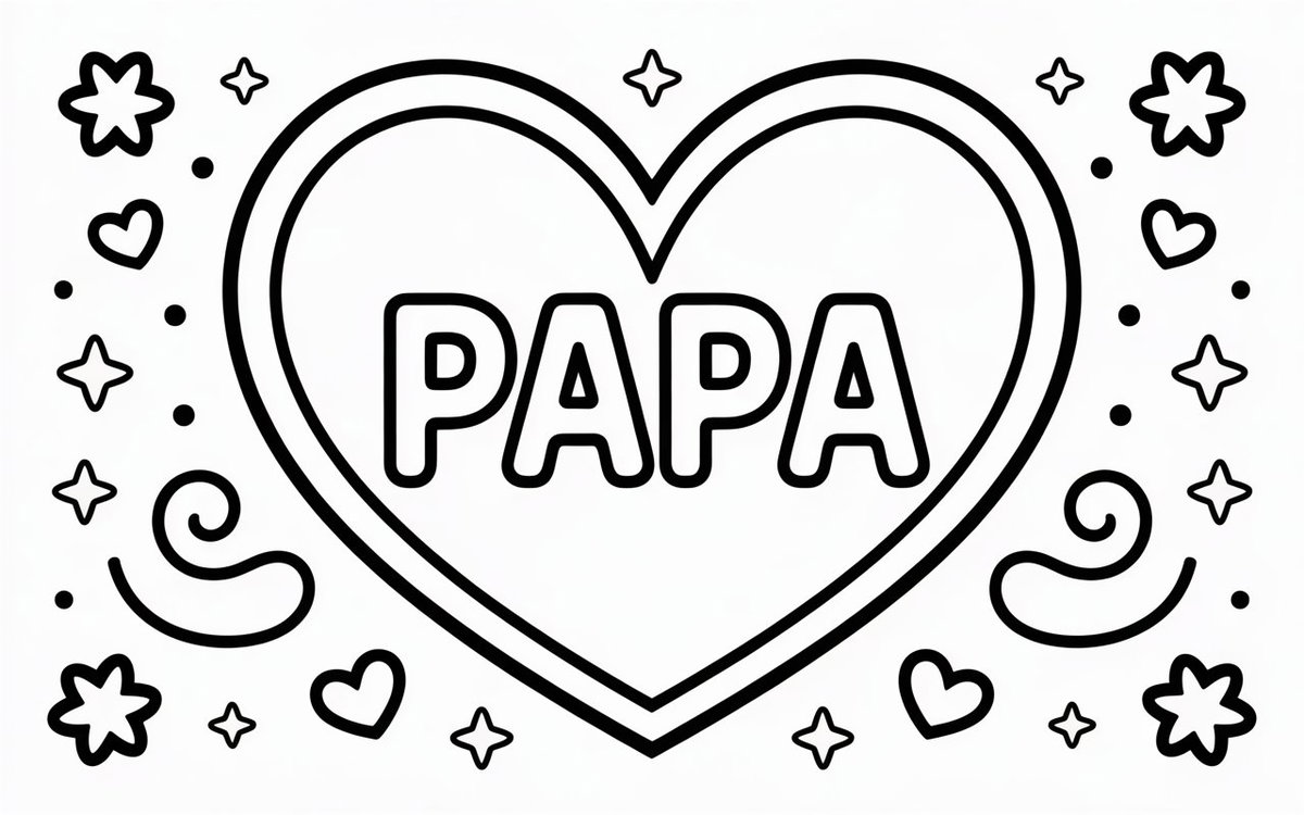 Papa Ausmalbild
