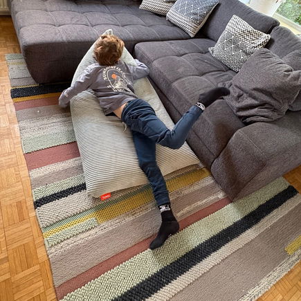 Der Lounger Sitzsack von Funzy im Redaktionstest