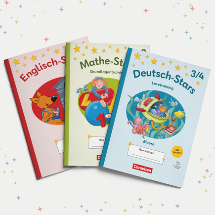 Mit den Stars macht Üben Spaß: Gewinnt ein Hefte-Paket von Cornelsen