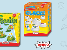 Gewinnt die Spiele-Klassiker Fröschis und Clack!
