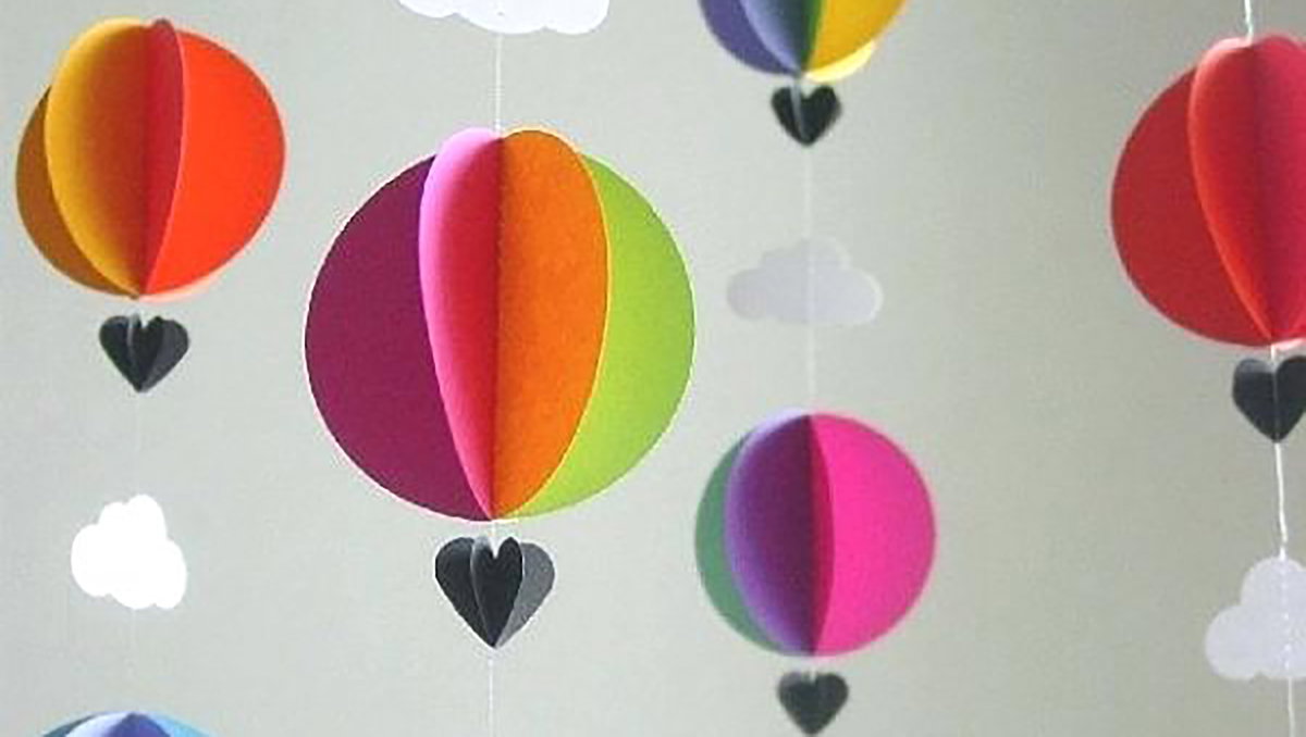 Mobile Heißluftballon