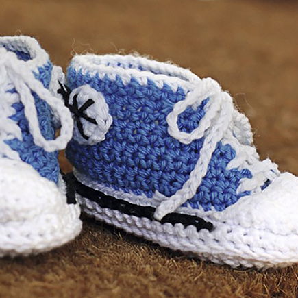 Babyschuhe häkeln: Coole Chucks wie Mama und Papa