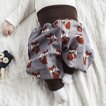 Babyhose nähen: Schnittmuster für verschiedene Größen