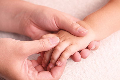 Handmassage bei Babys