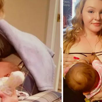 Dieses Baby wird von der Mutter UND der Oma gestillt 