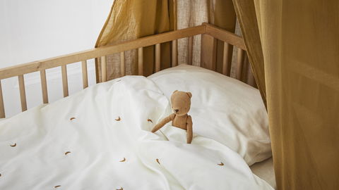 Für eine gute Nacht: Weiche Bio-Bettwäsche für Kinder