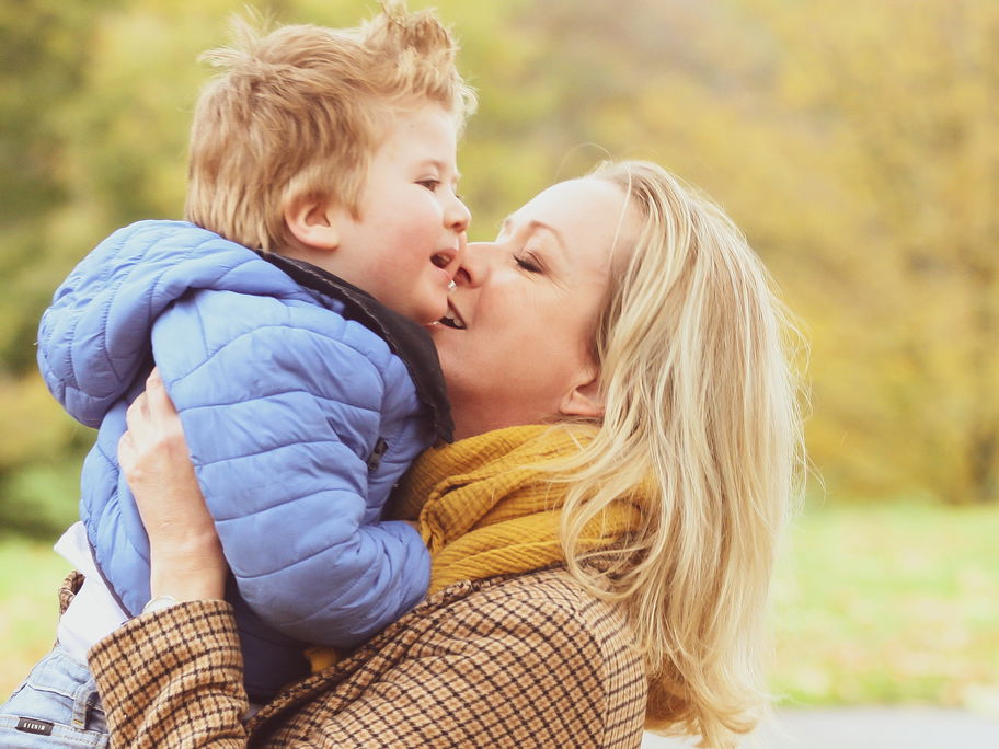Henry mit seiner Mama Eva