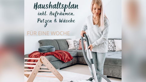 Nieder mit dem Wäscheberg: Haushaltsplan für eine Woche