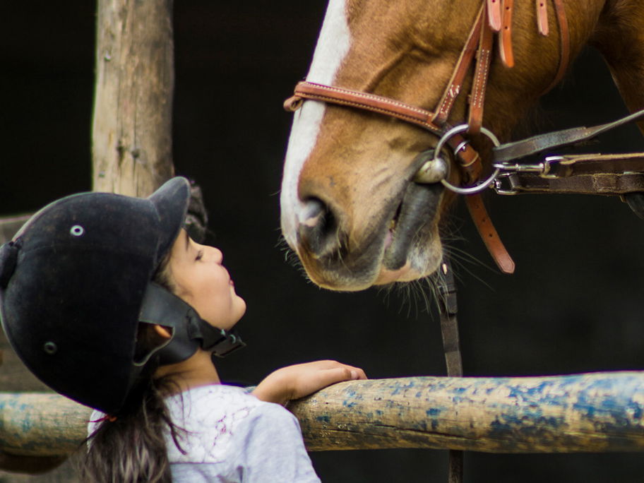 Kind mit Pferd