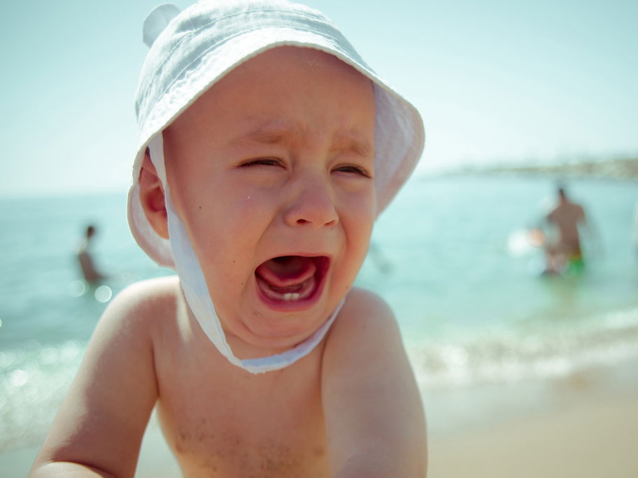 Urlaub mit Baby ist leider nicht immer (nur) entspannend ...