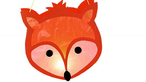 Fuchs-Laterne basteln – kostenlose Vorlage