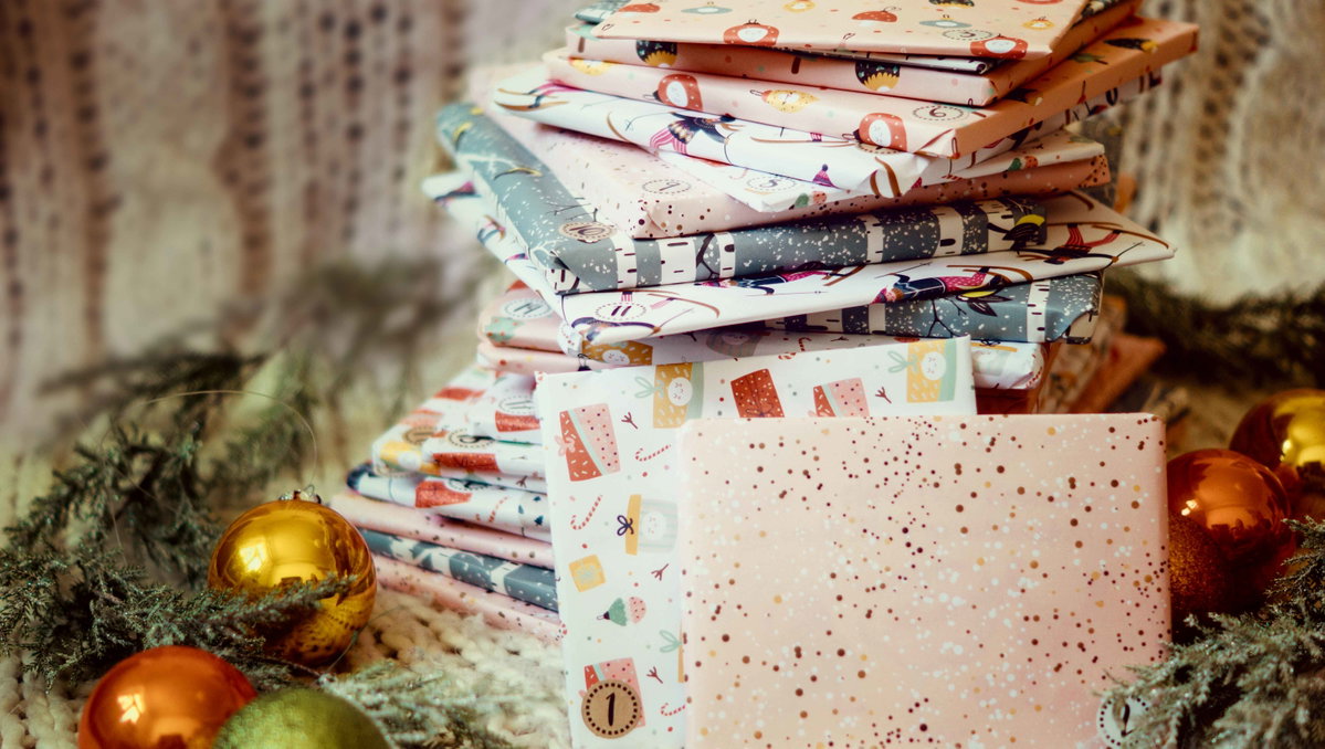 Bücher als Adventskalender.