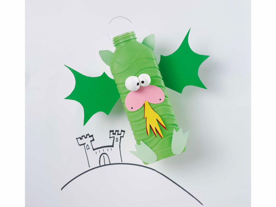 Diese drollige Drachenlaterne ist ein toller Hingucker auf dem Martinsumzug.