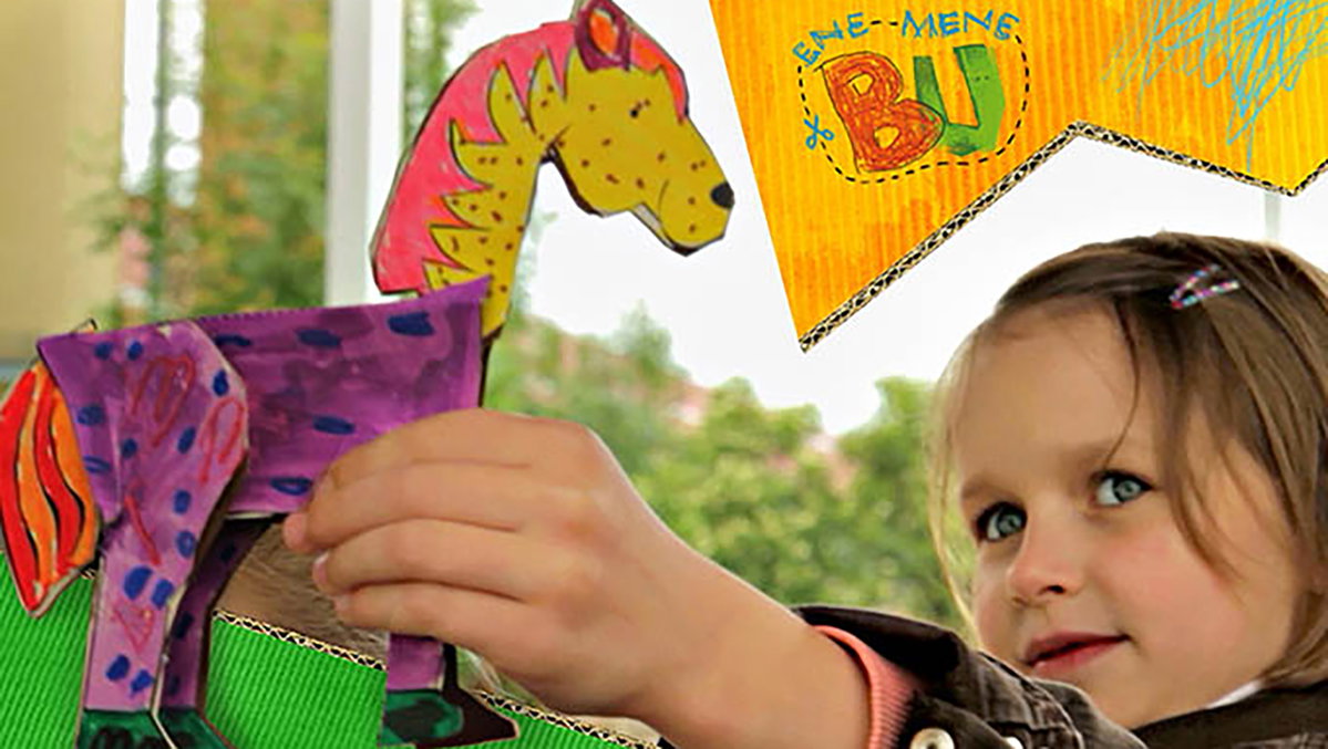 In der Kindersendung "Ene Mene Bu!" wird viel gebastelt.