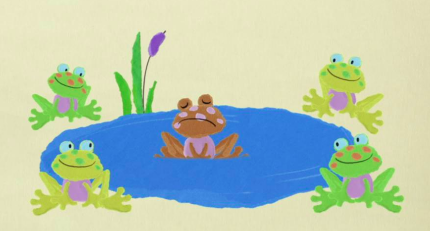 Der Frosch und seine Freunde