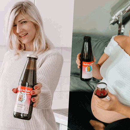 Rotbäckchen Saft im Test:  5 Schwangere berichten über die "Mama Schönheitsformel"