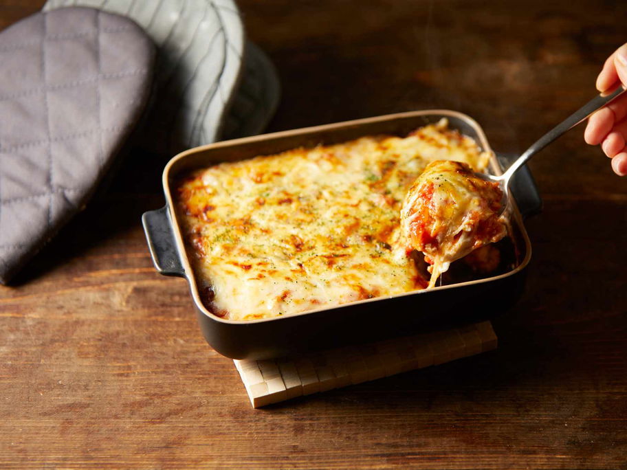 Mhhhm, eine leckere hausgemachte Lasagne im Wochenbett – dank Meal Train.