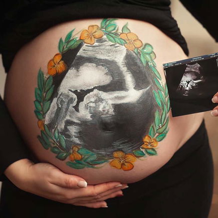 Babybauch bemalen: Hübsche Erinnerung an die Schwangerschaft