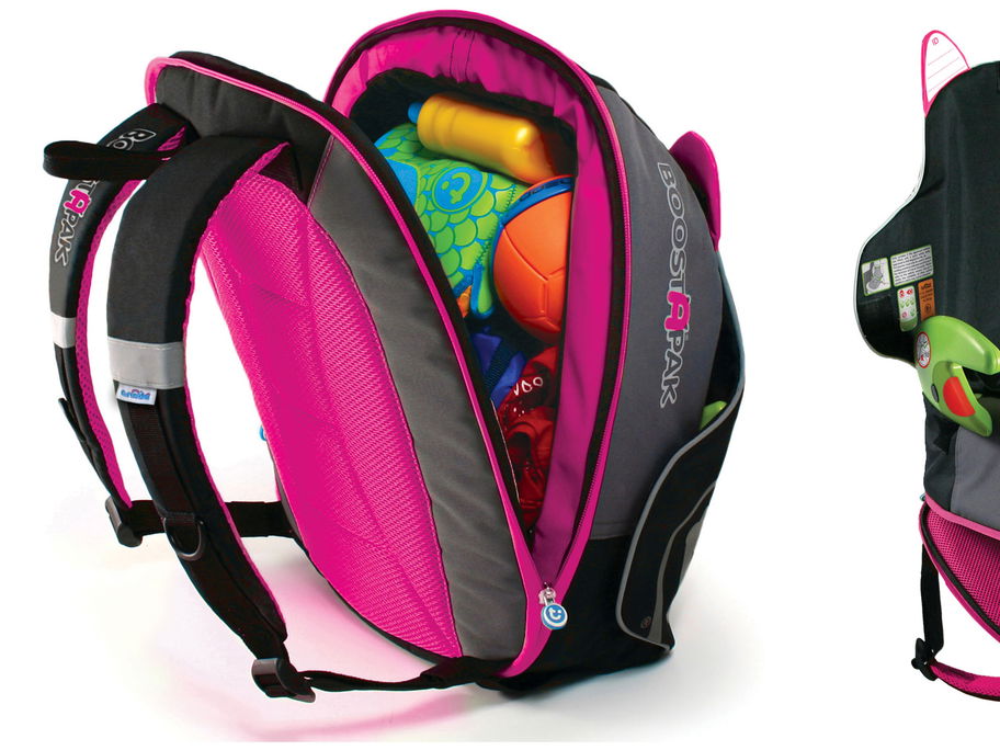 Der "BoostAPak" von Trunki vereint Rucksack und Kindersitz in einem Produkt
